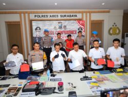 Polisi Amankan Tersangka Pencurian Spesialis Pecah Kaca Mobil di Surabaya