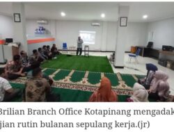 Brilian BRI BO Kotapinang Bangun silaturahmi Sesama Insan dengan Pengajian Rutin Bulanan