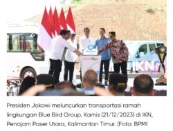 Presiden Jokowi Luncurkan Transportasi Ramah Lingkungan di IKN