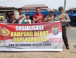 Personel Polres Labuhanbatu Polsek Bihil, Lakukan Patroli dan Sosialisasi Bahaya Narkoba