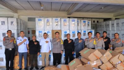 Kapolres Labuhanbatu Kunjungi Kantor KPUD dan Bawaslu Labura