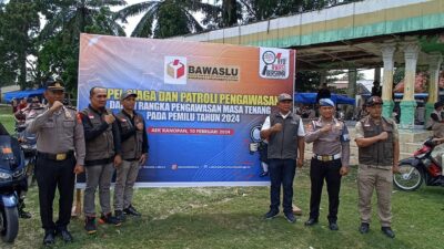 Masa Tenang, Bawaslu Labura Laksanakan Apel Siaga dan Patroli 