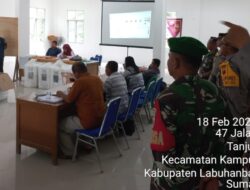 Kapolres Labusel Cek Pengamanan Kantor PPK Kampung Rakyat