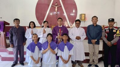 Polsek Kotapinang Gelar Minggu Kasih di Gereja Katolik Kotapinang