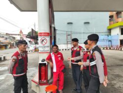 Jaga Kondusifitas Jelang Idul Fitri 1445 H, Polres Labusel Patroli Ke SPBU Dan Titik Strategis