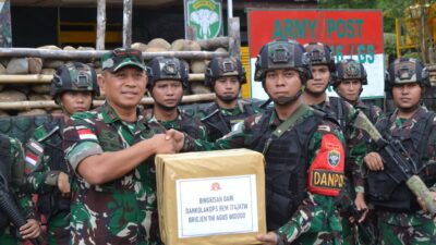 Dandim Mimika Dampingi Kunker Danrem 174/ATW Ke Pos Pam Obvitnas PT. Freeport Indonesia