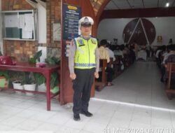 Polsek Kotapinang Laksanakan Pengamanan Ibadah Paskah