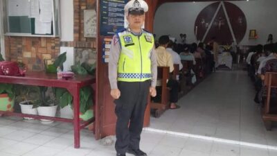 Polsek Kotapinang Laksanakan Pengamanan Ibadah Paskah