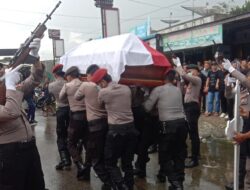 Polres Simalungun, Adakan Upacara Penghormatan Terakhir Pemakaman Aipda Joner Tampubolon