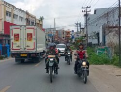 Sinergitas TNI-POLRI Lakukan Patroli Urai Arus Lalin Di Pos PAM 1 Kota Pinang