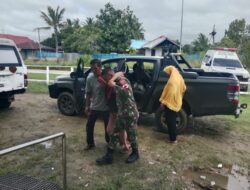 Gercep, Prajurit Lipan Evakuasi Warga Kampung Kuller di Perbatasan RI-PNG Yang Lemah Tak Berdaya
