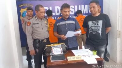 Satreskrim Polres Labusel Rilis Kasus Curat di SPBU Asam Jawa Torgamba