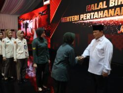 Menhan Prabowo Gelar Acara Halal Bihalal dan Pengarahan Pegawai Kemhan
