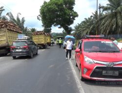 Razia Gabungan Penertiban Izin Trayek Angkutan Umum di Labusel Berjalan Lancar