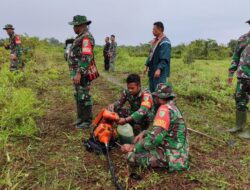 Kodim 1710/Mimika Bersama Pemda Mimika dan Kelompok Tani Binaan Buka Lahan Persawahan