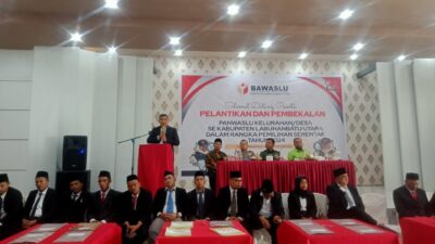 Bawaslu Labura Resmi Lantik 90 Orang PKD Untuk Pilkada 2024.