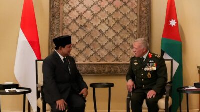 Menhan Prabowo Bertemu Raja Abdullah II Bahas Darurat Kemanusiaan di Gaza