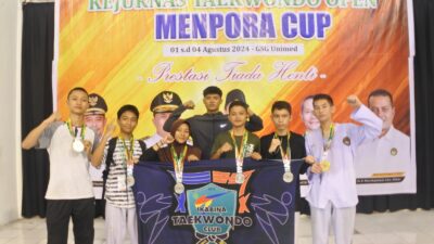 Atlit Taekwondo Labuhanbatu Sabet 4 Emas dan 8 Perak di Test Event PON XXI Kejurnas