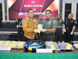 Pangdam XII/Tanjungpura Serahkan 10,5 KG BB Narkoba ke BNNP Kalbar