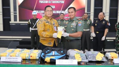 Pangdam XII/Tanjungpura Serahkan 10,5 KG BB Narkoba ke BNNP Kalbar