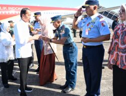 Danlanud Sultan Hasanuddin Sambut Presiden RI Jokowi di Makassar