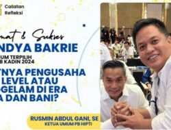 Dukungan Penuh Rusmin Abdul Gani kepada Anindya Bakrie Sebagai Ketum Kadin Baru