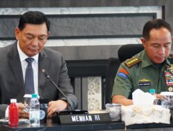 Panglima TNI Terima Kunjungan Menhan RI di Mabes TNI