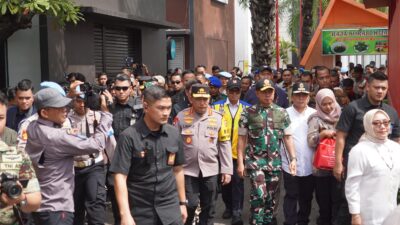 Panglima TNI Tinjau Arus Mudik Natura di Tol Jakarta Cikampek