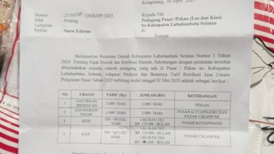 Pemkab Labusel Cek Ombak, Naikkan Tarif Pajak Pasar Kotapinang