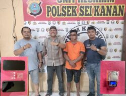 Polsek Sei Kanan Polres Labusel Tangkap Pelaku Narkotika