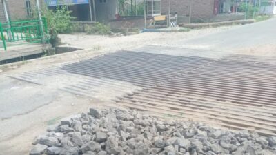 Dari Kantong Pribadi, Juah Tarigan Sulap Jembatan Jalan Provinsi Tanjung Haloban