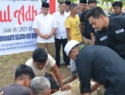 Polres Labusel Sembelih 12 Ekor Hewan Kurban Idul Adha 1446 H