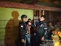 Giat Patroli Malam, Sat Samapta Polres Labuhanbatu Amankan Pelaku Pencurian