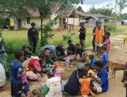 Karya Bakti Merah Putih Satgas 126 dan Warga Umap