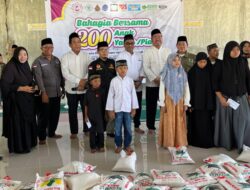 DPC Pendawa, PJS dan Ormas Kota Tebing Tinggi Sukses Santuni 200 Anak Yatim Piatu