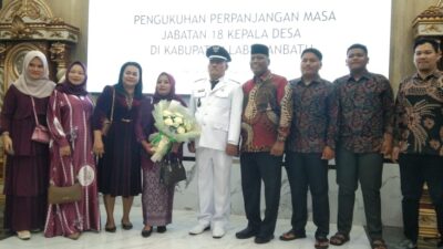 18 Kades di Labuhanbatu Dikukuhkan, Samsul Bahri Kembali Pimpin Desa Sei Siarti