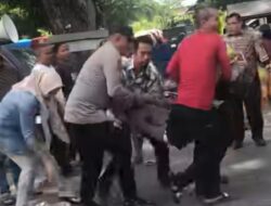 Polisi Ditabrak Truk saat Amankan Aksi Demo di Aek Kanopan Labura, Supir Sempat Kabur