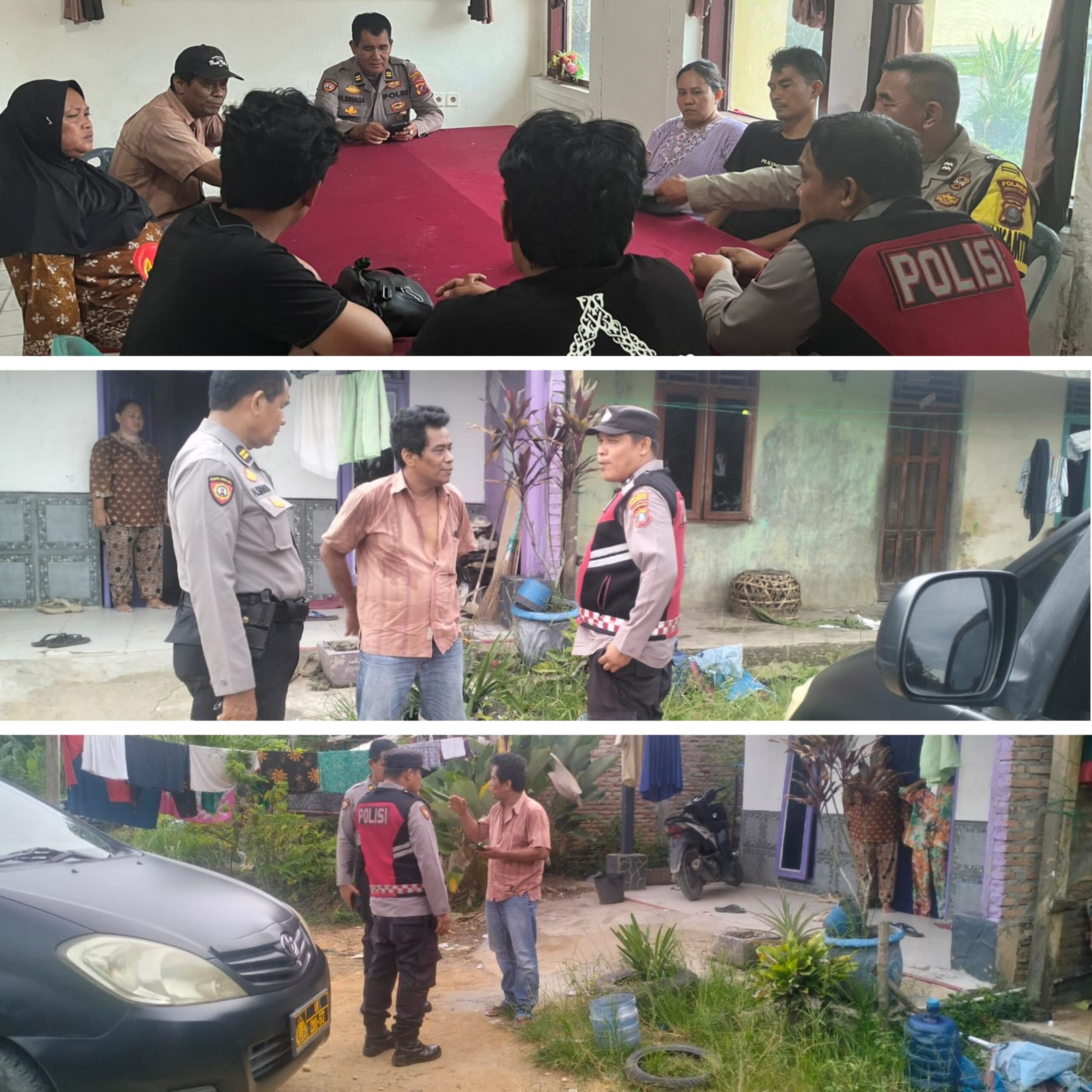 Polsek Kotapinang Tindak Cepat Aduan Call Center 110, Keributan Warga Berakhir Damai