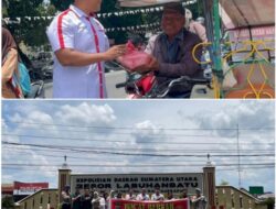 Satres Narkoba Polres Labuhanbatu Jumat Berkah, Bagikan Nasi Kotak ke Warga