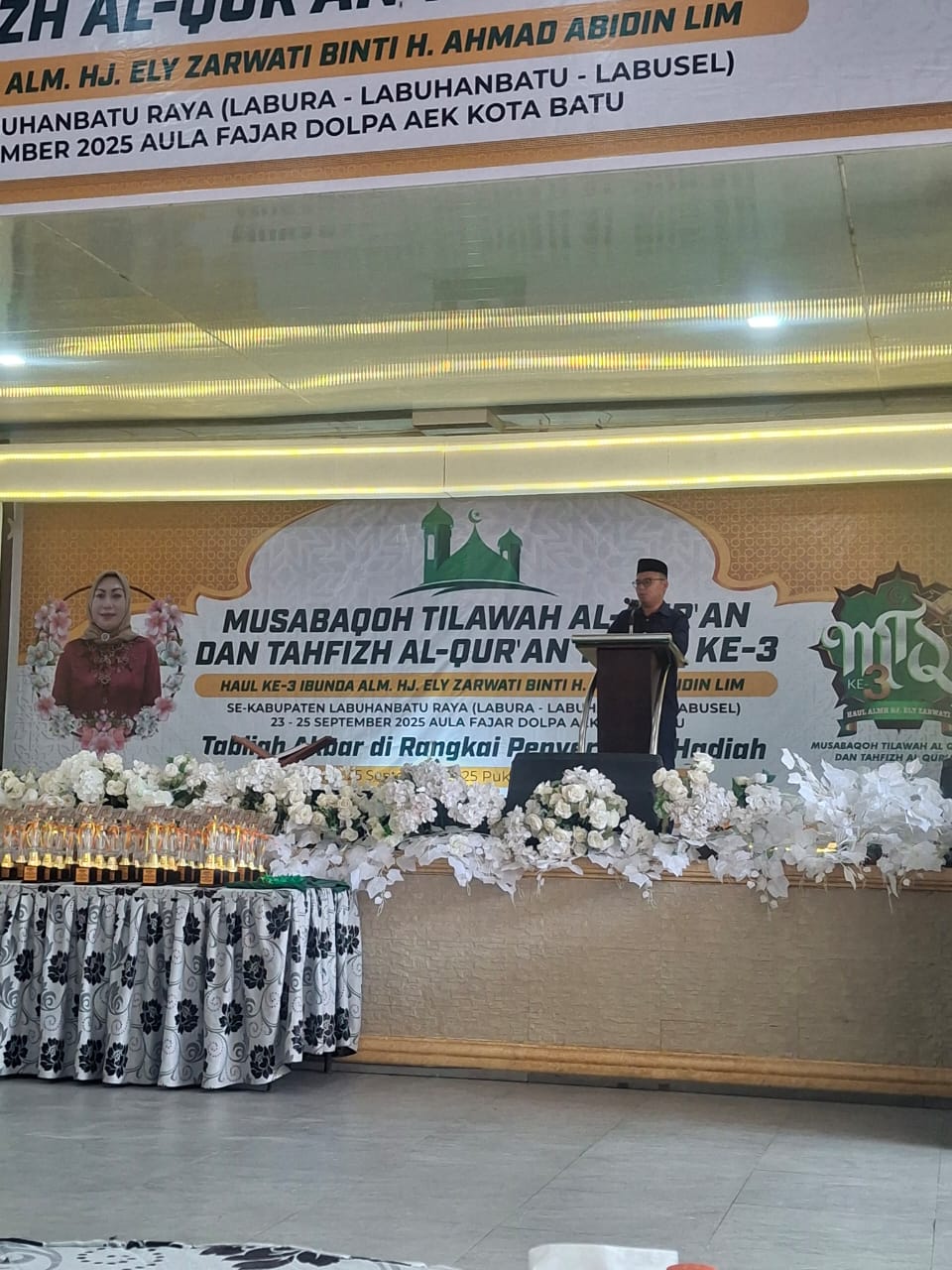 Polres Labusel Hadiri MTQ Dan Tahfizh Al-Qur'an Di Labura , Dukung Wujudkan Generasi Berakhlak