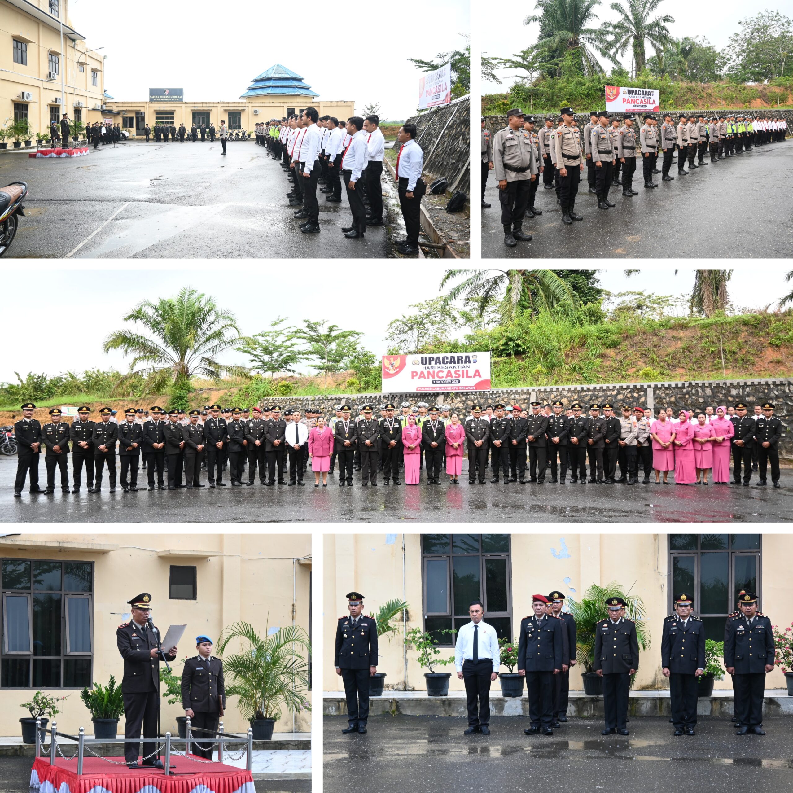 Polres Labusel Gelar Upacara Hari Kesaktian Pancasila dan Wisuda Purna Bhakti Personel Polri