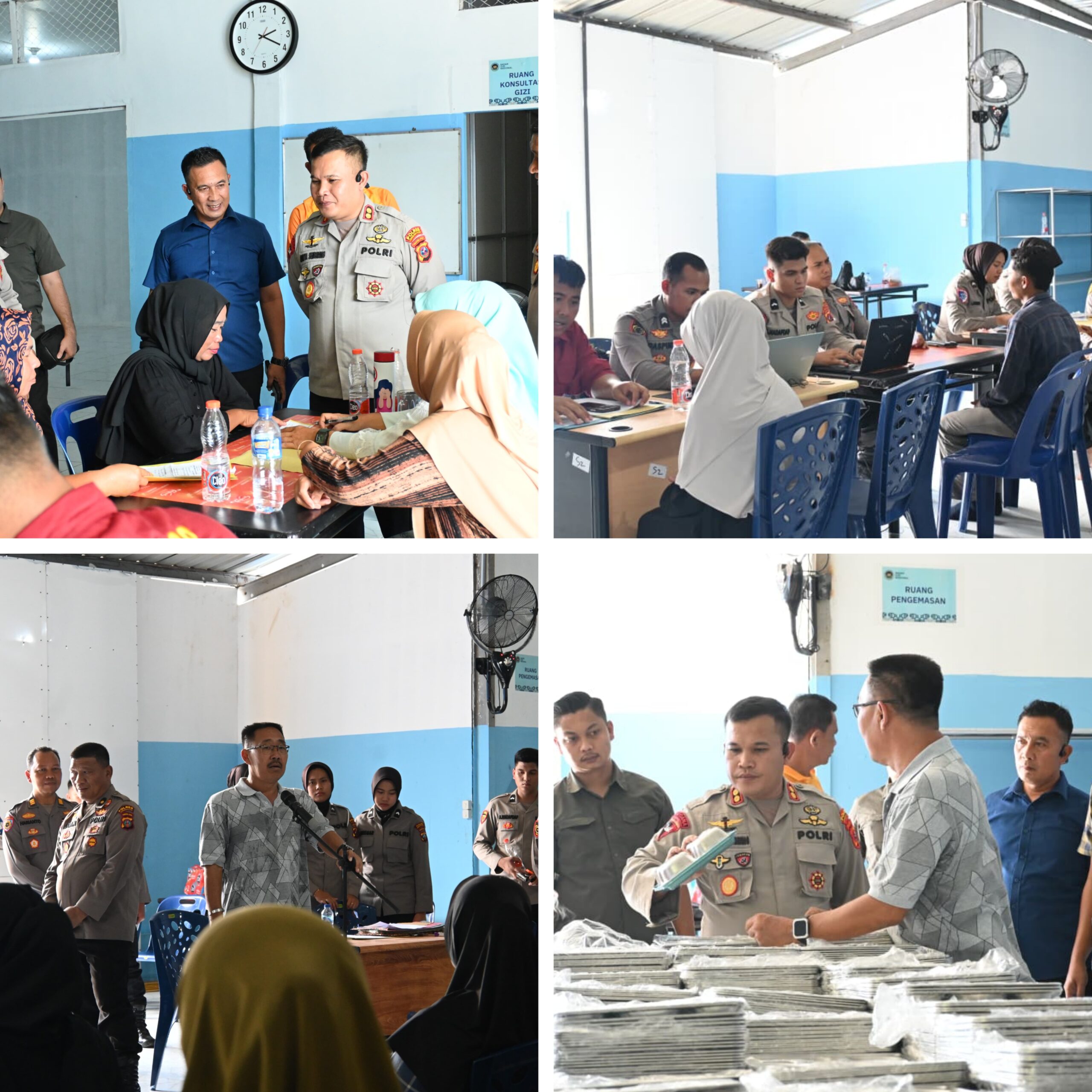 Dari Polri Untuk Masyarakat Sehat,Kapolres Labusel Turun Langsung Seleksi Anggota SPPG Di Kampung Rakyat