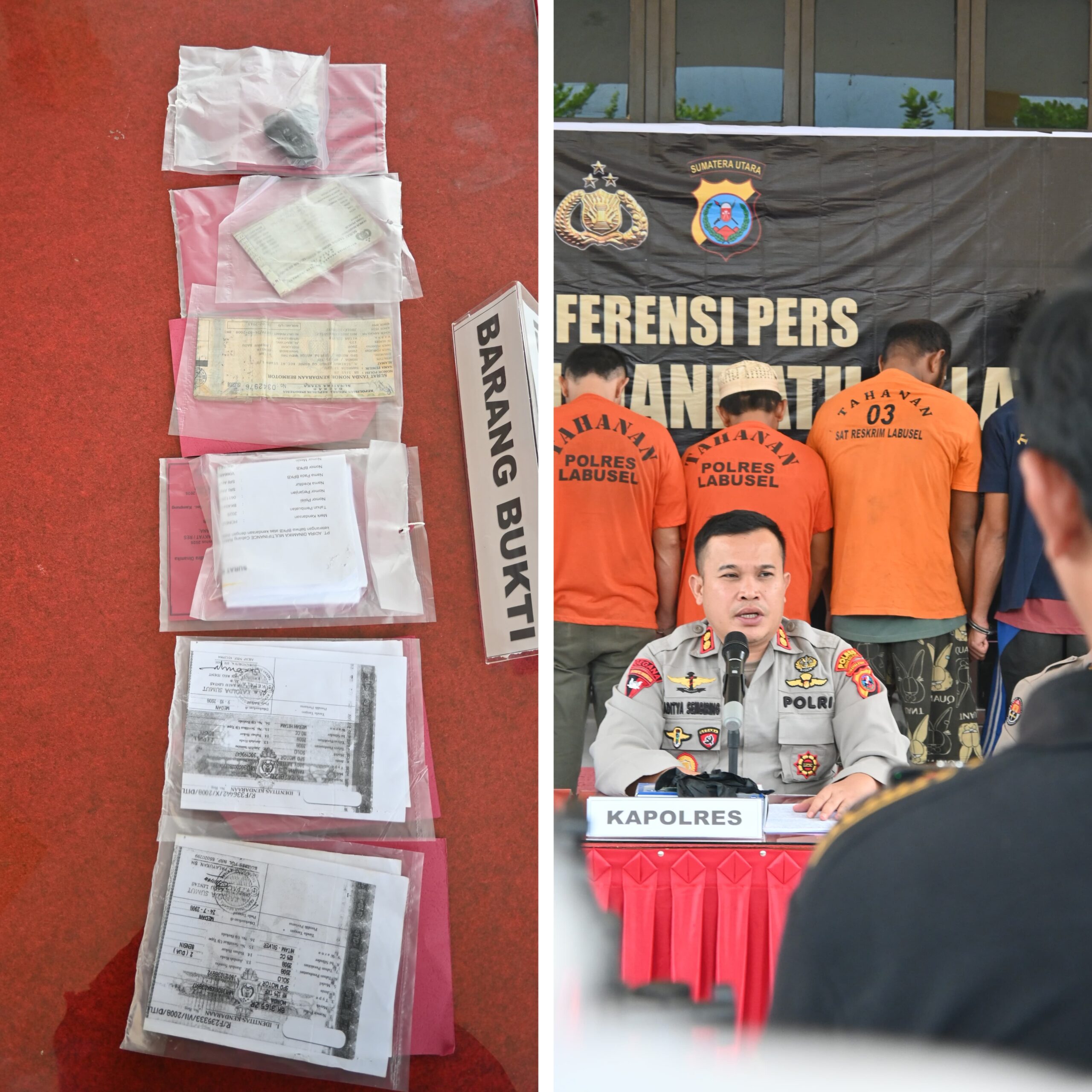 Polres Labuhanbatu Selatan Berhasil Tangkap 7 Pelaku Curanmor