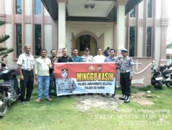 Hangat dan Penuh Kepedulian,Polsek Sungai Kanan Ajak Jemaat HKBP Langgapayung Wujudkan Keamanan dan Ketertiban