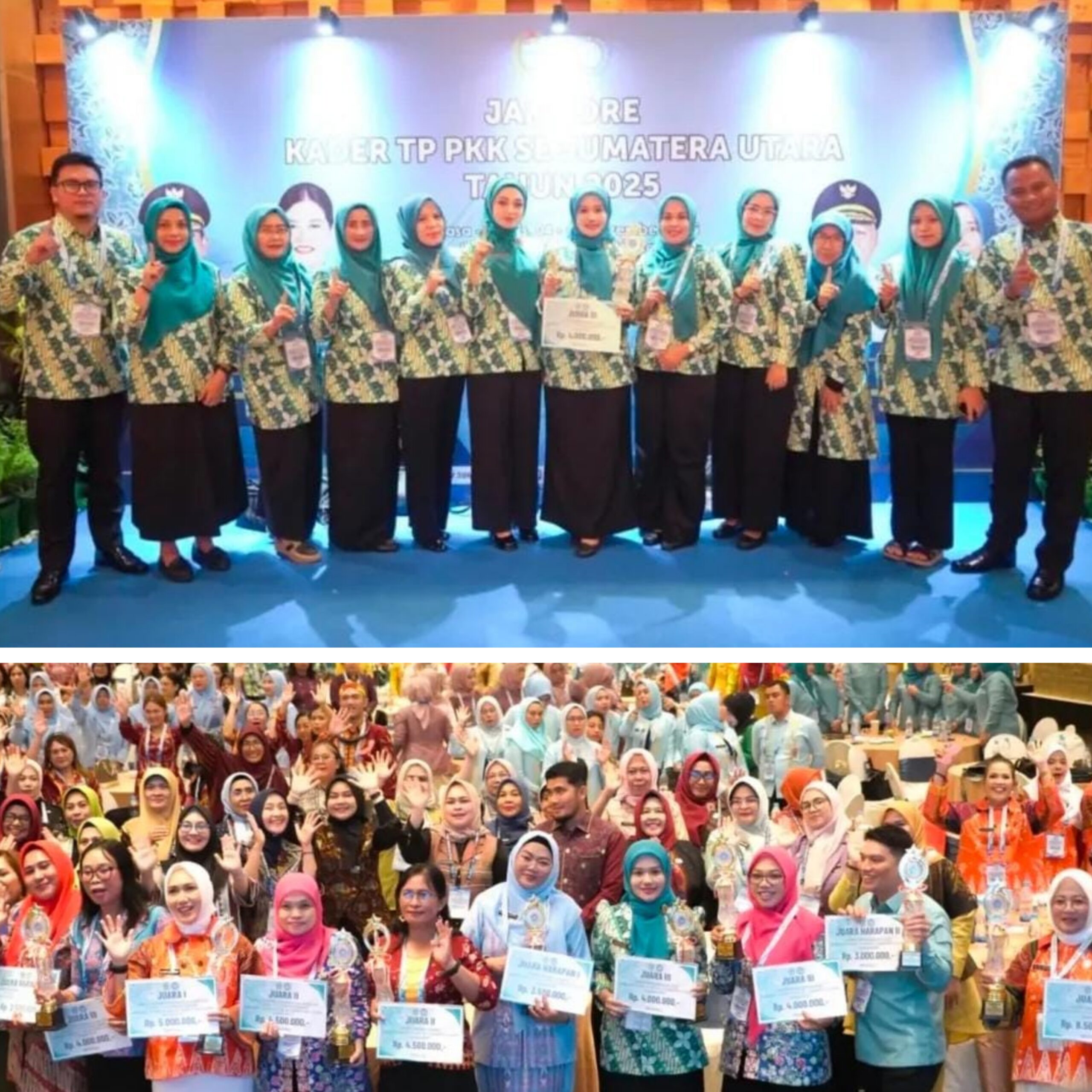 Perempuan Hebat,Keluarga Kuat—TP PKK Labuhanbatu Selatan Berkiprah di Jambore PKK Sumut 2025