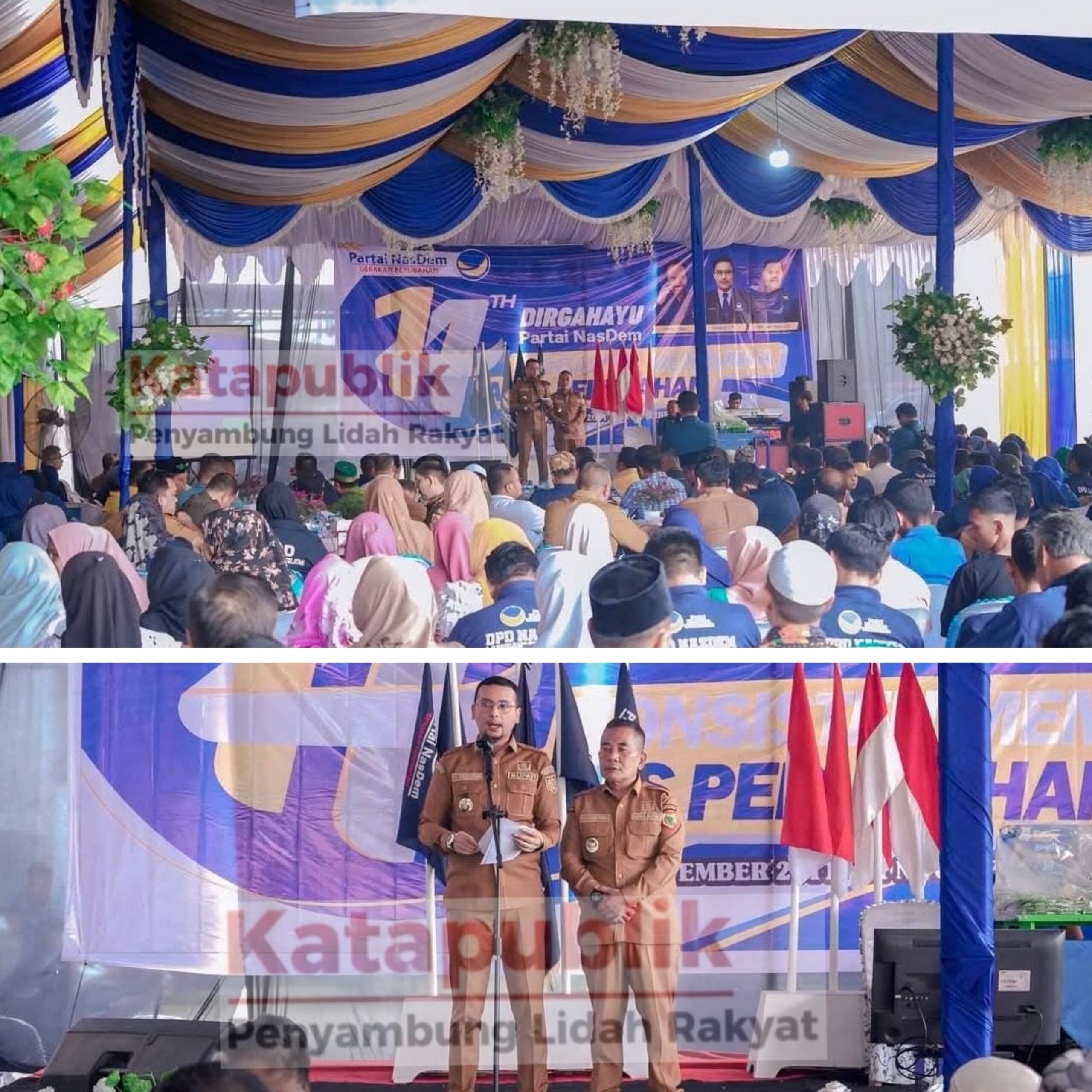 Semarak HUT ke-14 Partai NasDem Labusel:Bupati,Wakil Bupati,dan Tokoh Senior Guyub Penuh Semangat Restorasi di Kotapinang!