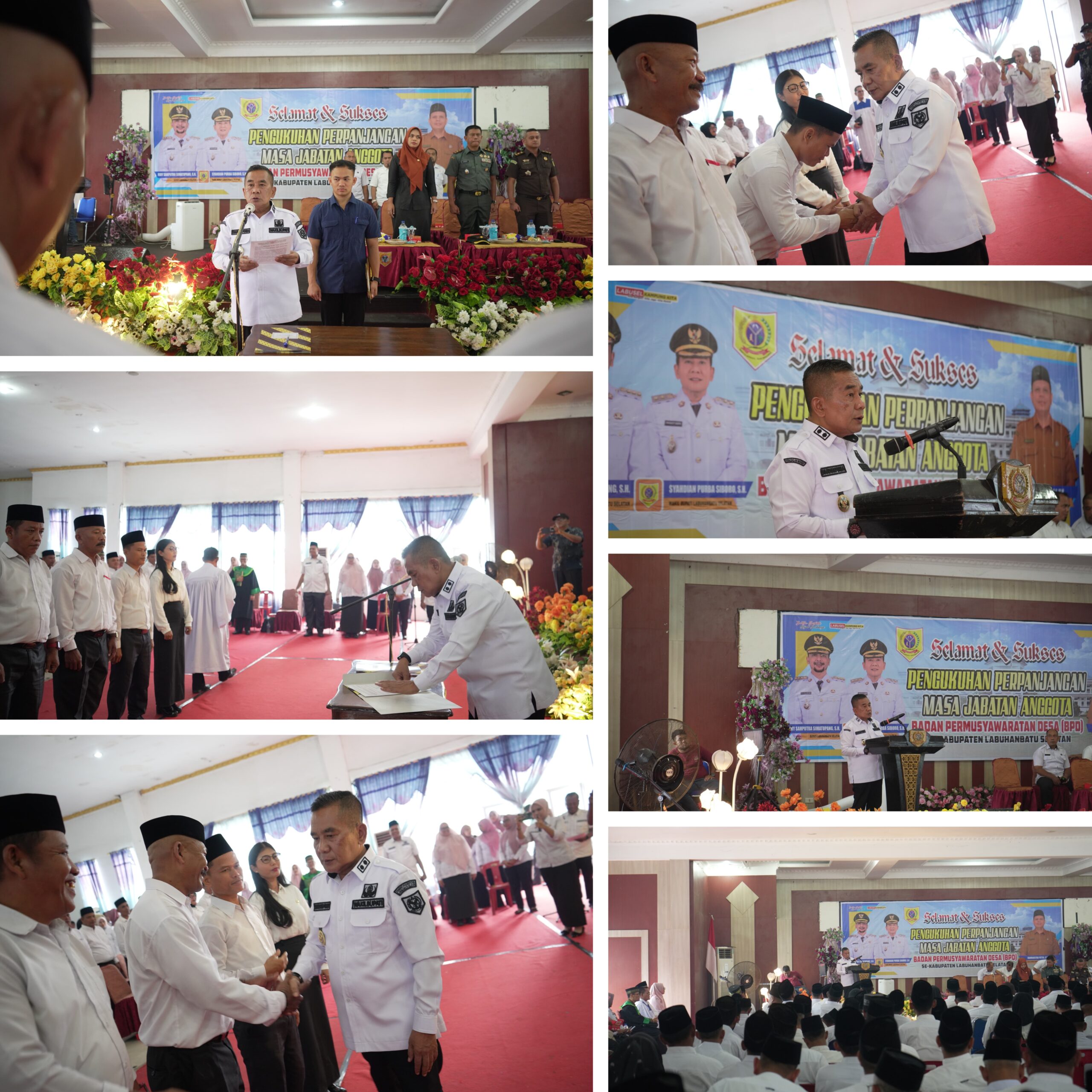 Wakil Bupati Syahdian Purba Kukuhkan Perpanjangan Masa Jabatan Anggota BPD Labuhanbatu Selatan Periode 2025–2027