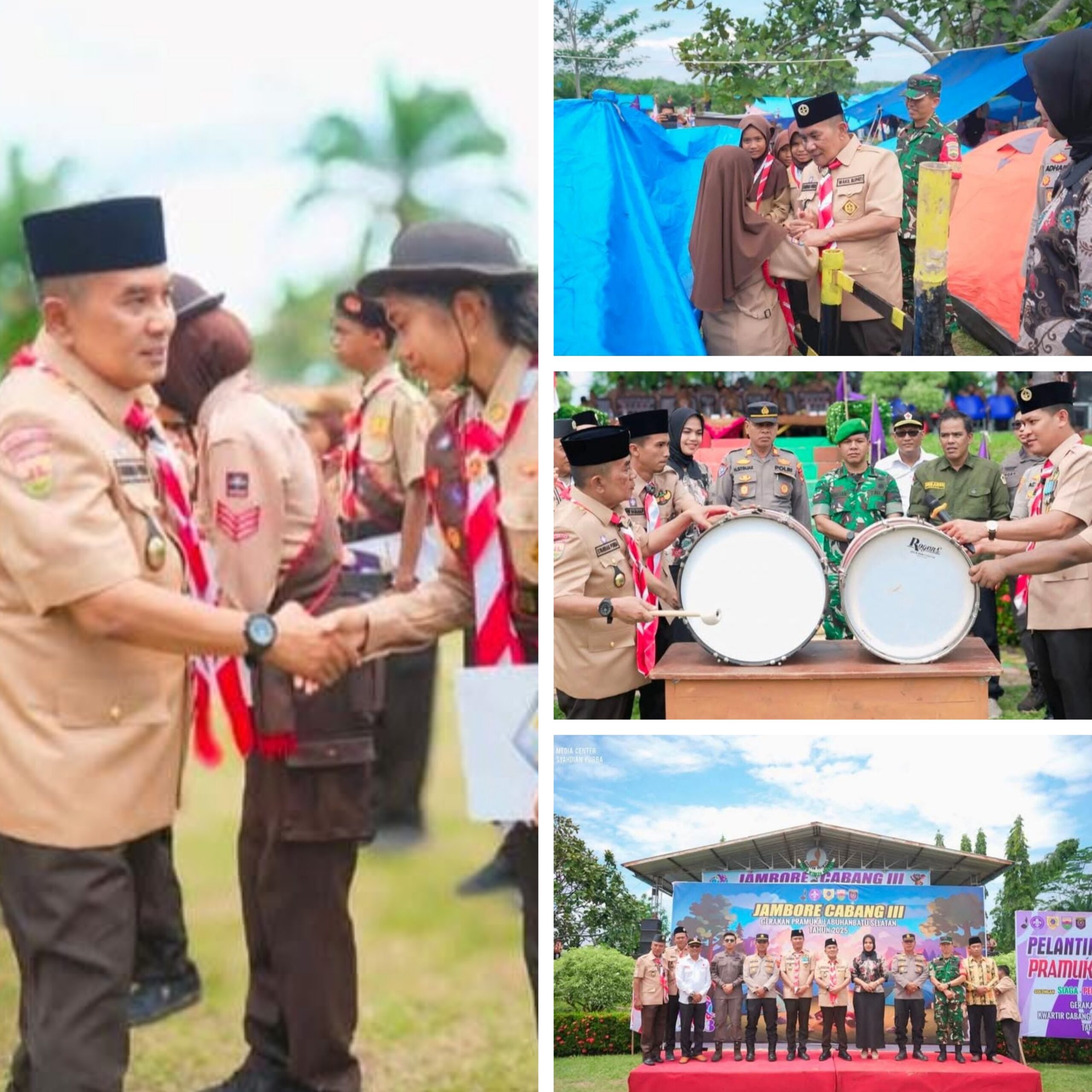 Wakil Bupati Labuhanbatu Selatan Buka Jambore Cabang III Pramuka:Cetak Generasi Muda Berkarakter dan Cinta Tanah Air