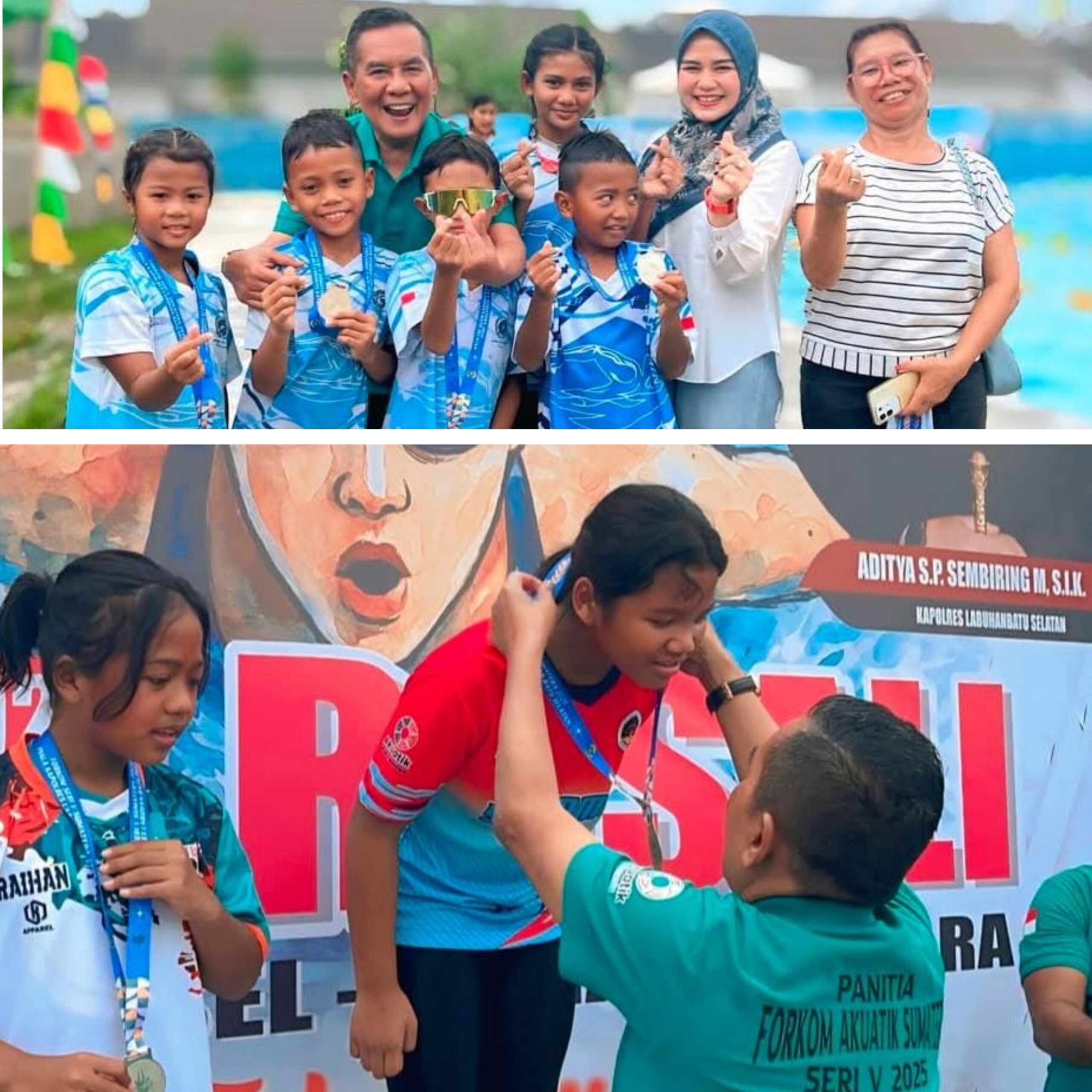 Dukung Pengembangan Olahraga,Wakil Bupati Labusel Hadiri Pembukaan Forkom Renang Sumut 2025