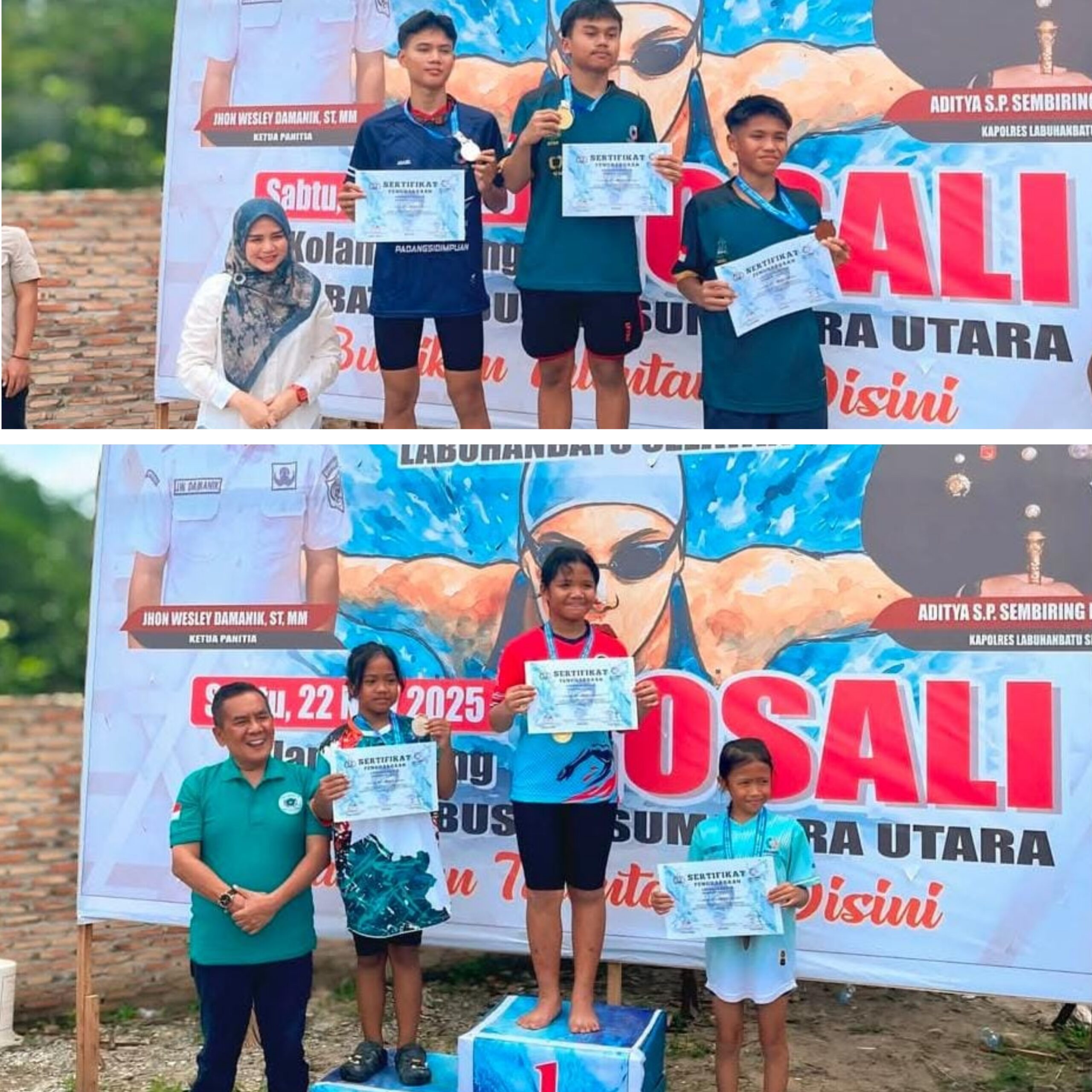 Dukung Pengembangan Olahraga,Wakil Bupati Labusel Hadiri Pembukaan Forkom Renang Sumut 2025